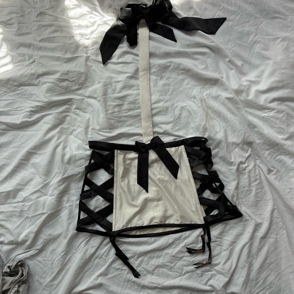 Victoria's Secret Black and White Lingerie Set